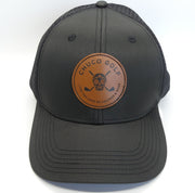 NEW Chuco Golf Sport Hat- 18 Wheeler- Leather on Black