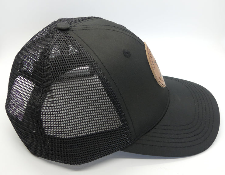 NEW Chuco Golf Sport Hat- 18 Wheeler- Leather on Black