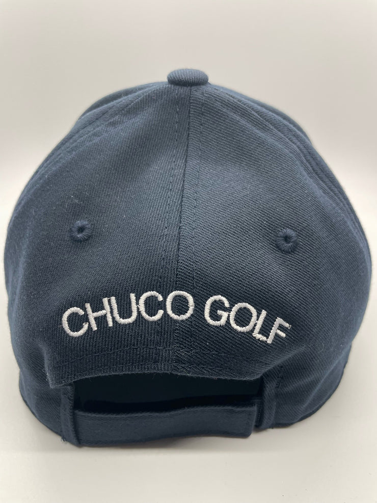 NEW Chuco Golf Navy Hat- SS-White- C