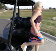 Chuco Golf Women's Sport - Riverwalk Dress- Vibrant Orange